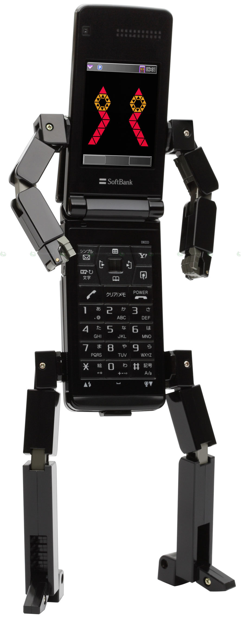 Illustration for article titled Toshiba 815T PB: Transformers-Like Cellphone of Geeky dreams